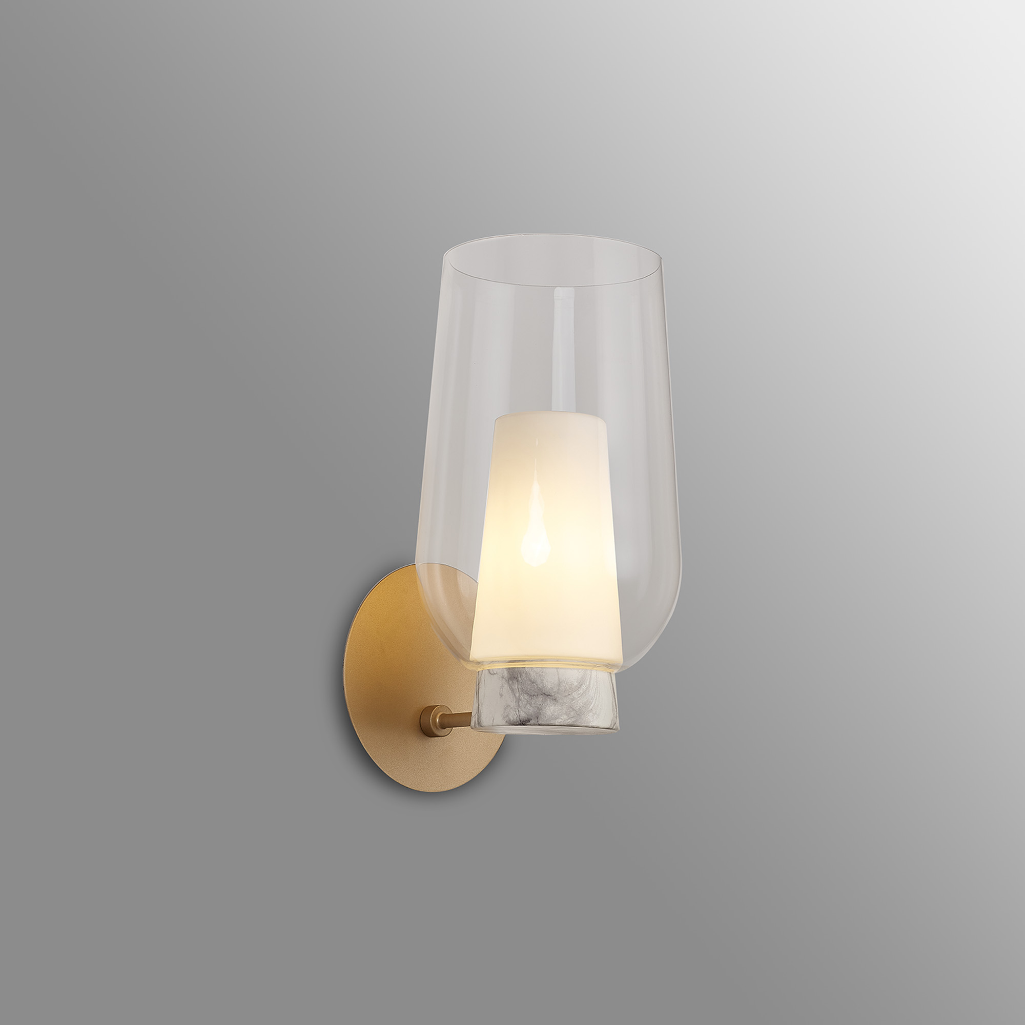 Nora Gold Wall Lights Mantra Armed Wall Lights